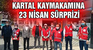 Kartal Kaymakamına 23 Nisan Sürprizi (FOTO GALERİ)