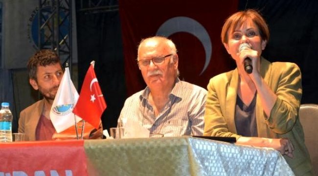 Canan Kaftancıoğlu, Datça'da panele katıldı