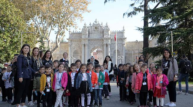 Minik Kartallılar Dolmabahçe Sarayı'nı ziyaret etti