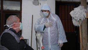 Ümraniye'de Yaşlılara Yönelik Koronavirüs Temizliği