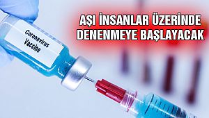 Aşı İnsanlar Üzerinde Denenecek!
