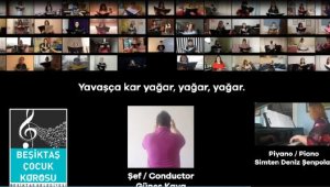 Çocuk korosu dijital ortamda 'Kar' adlı eseri seslendirdi