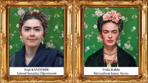 Öğretmenler Ünlü Ressamların Otoportrelerini ve Tablolarını Canlandırdı
