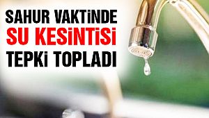 Sahur Vaktinde Su Kesintisi! 