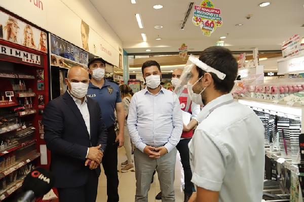 Kağıthane'de İşletmelerin Koronavirüs Tedbirleri Denetlendi