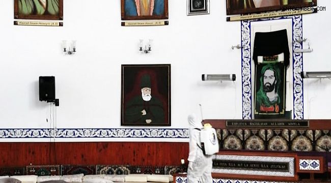 Muharrem Ayı Öncesi Cemevi Dezenfekte Edildi