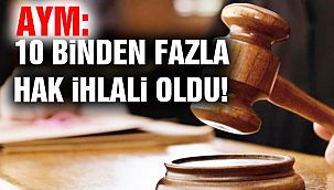 AYM: 10 Binden Fazla Hak İhlali Oldu