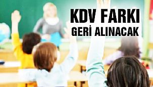 KDV Farkı Geri Alınacak