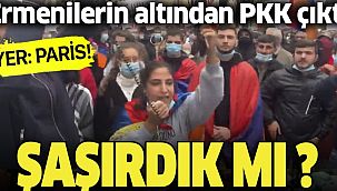 Paris'te PKK'lılardan Ermenistan'a destek