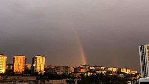 İstanbul'da gökkuşağı sürprizi!