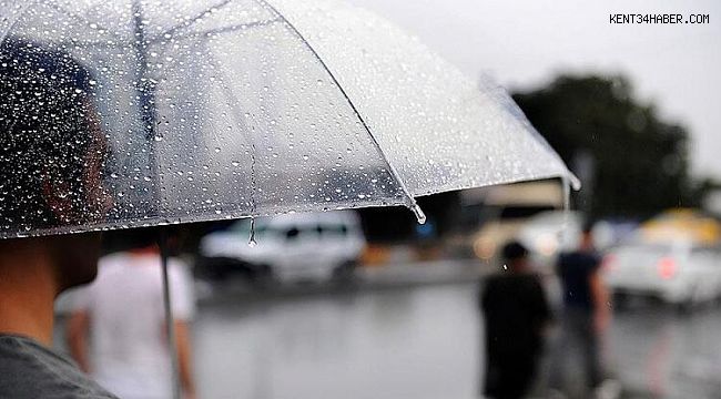 İstanbul için şiddetli yağış ve fırtına uyarısı