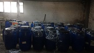 İzmir polisi, 7 ton sahte içki ele geçirdi
