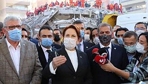 Meral Akşener, deprem bölgesinde