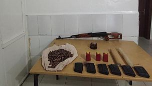 Terör örgütüne ait silah ve mühimmat ele geçirildi