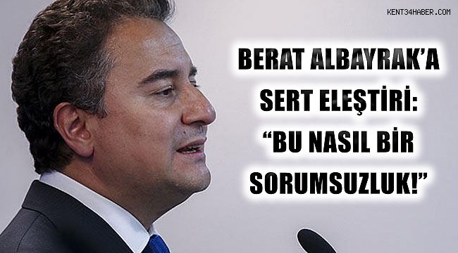 Ali Babacan'dan Berat Albayrak'a çok sert eleştiri