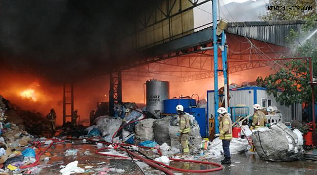 İstanbul Kartal'da büyük çaplı yangın