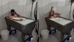 Süt banyosundan sonra soğuk duş