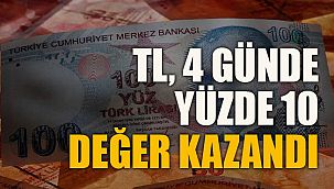 TL, 4 günde yüzde 10 değer kazandı