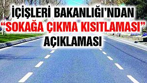 İçişleri Bakanlığı'ndan