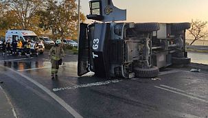 İstanbul’da TOMA devrildi