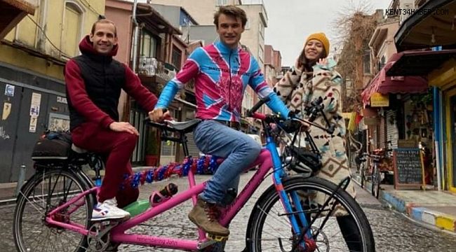 İngiltere'den İstanbul'a yaşama pedal sürdü
