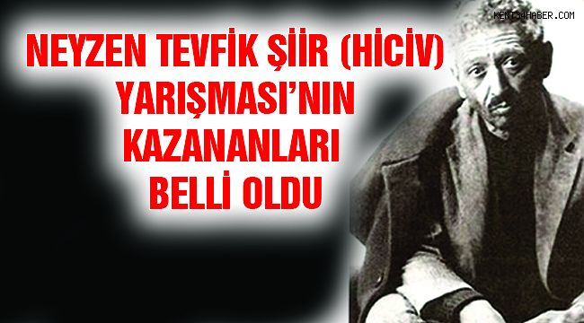 Neyzen Tevfik Şiir (Hiciv) Yarışması'nın Kazananları Belli Oldu