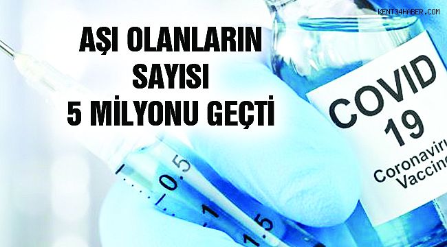 Aşılananların sayısı 5 Milyonu Geçti!