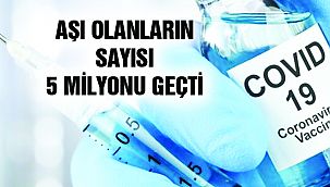 Aşılananların sayısı 5 Milyonu Geçti!