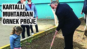 Kartallı Muhtar’dan Örnek Proje