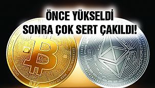 Bitcoin ve Ethereum Sert Düştü!