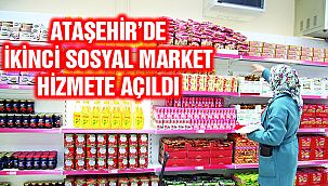 Ataşehir’de İkinci Sosyal Market de Hizmete Açıldı