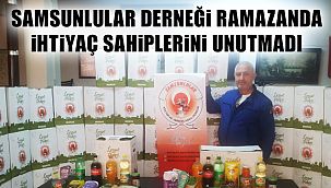 Samsunlular Derneği ramazanda İhtiyaç Sahiplerini Unutmadı