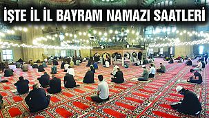 Bayram Namazının Saatleri Belli Oldu!