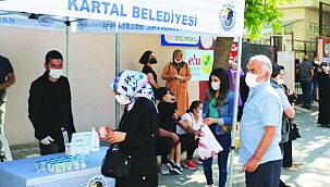 Kartal Belediyesi’den LGS Öncesi Okullarda Maske, Su ve Dezenfektan İkramı