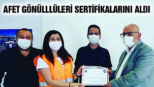Kartal’ın Afet Gönüllüleri Sertifikalarını Aldı