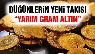Düğünlerin Yeni Takısı “Yarım Gram Altın”