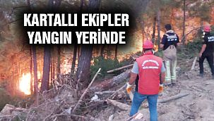 Yangınla Mücadelede Kartallı Ekipler de Ter Döküyor!