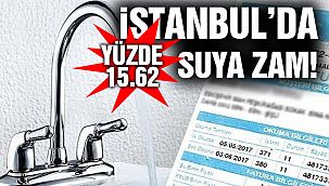 İstanbul'da Suya Zam!