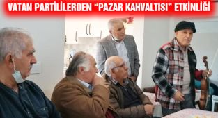 Vatan Partililerden “Pazar Kahvaltısı” Etkinliği
