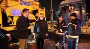 Başkan Gökhan Yüksel'den Karla Mücadele Ekiplerine Ziyaret
