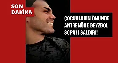 Çocukların Önünde Antrenöre Beyzbol Sopalı Saldırı!