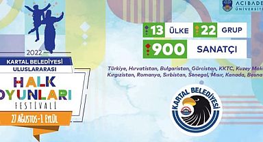 Kartal Belediyesi Uluslararası Halk Oyunları Festivali Başlıyor