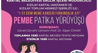Kartal Belediyesi’nden Meme Kanserine Farkındalık İçin Pembe Patika Yürüyüşü