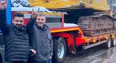 Kartallı İş İnsanı Ünal'dan afet bölgesine iki iş makinası!