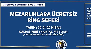 Kartal Belediyesi’nden Mezarlıklara Ücretsiz Ulaşım Hizmeti