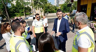 Başkan Gökhan Yüksel’den, Temizlik Personeline Teşekkür