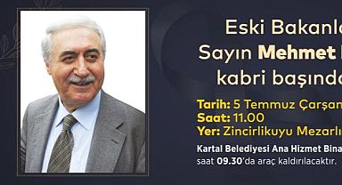 Eski Bakan Moğultay Vefatının 6’ncı Yılında Kabri Başında Anılacak