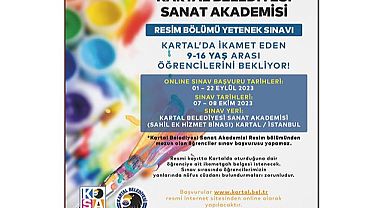 Kartal Belediyesi Sanat Akademisi Resim Bölümü Genç Yetenekleri Bekliyor