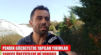 Pendik Göçbeyli'de yapılan yıkımlar sadece üreticileri mi vurdu?