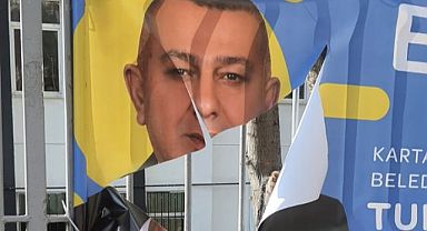 Uğur Mumcu Mahallesi’nde “İYİ Parti Pankartları” tahrip edildi